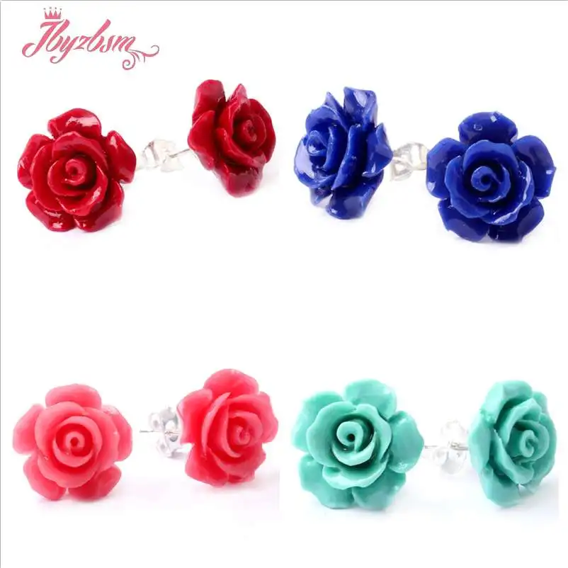 1 пара женские серьги гвоздики из серебра 12 мм|earrings fashion|earrings free shippingearrings style |