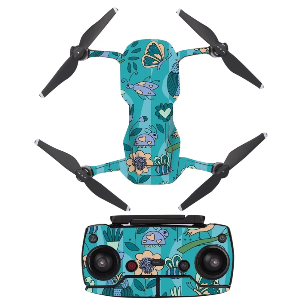 Страшный череп Водонепроницаемый ПВХ наклейка на кожу наклейка для DJI MAVIC Air Drone Защитная пленка для тела+ пульт дистанционного управления крышки контроллеров