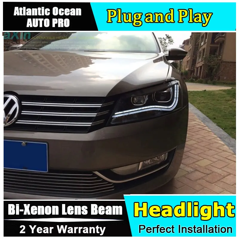Автомобильные фары для vw passat B7 2011 2015 светодиодные стайлинга автомобиля