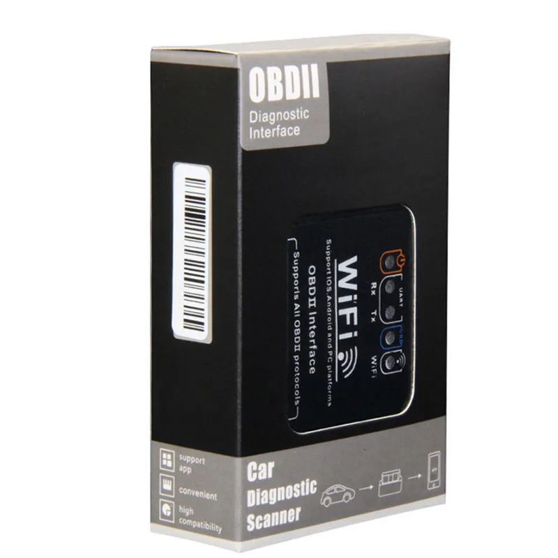 OBD2 ELM327 WIFI для Iphone Huawei Xiaomi адаптер сканер автомобильный диагностический