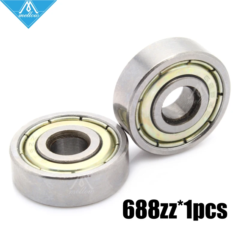 Шаровые подшипники для 3D принтера/квадратные Фланцевые Линейные LMK12LUU + LM6LUU 688zz F688