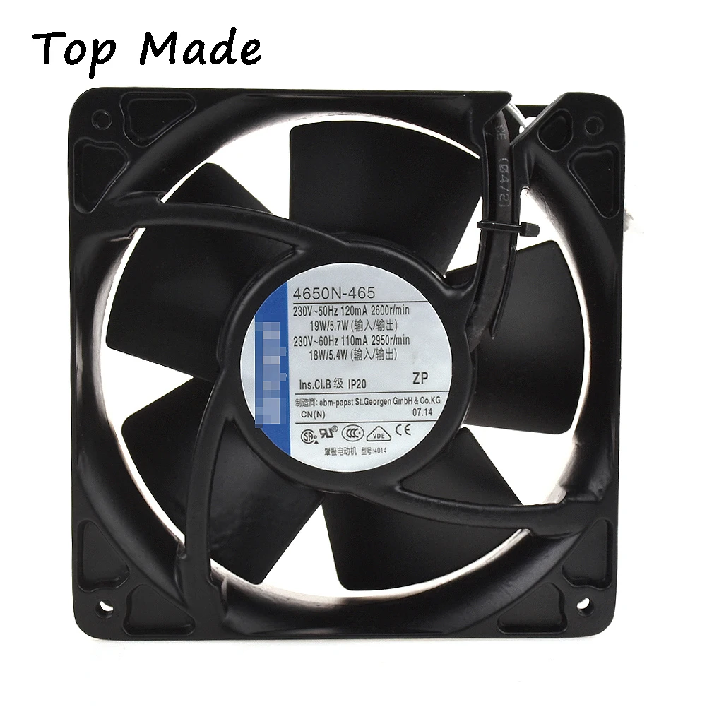 Для Ebmpapst 4650N-465 230 V 120*120*38 мм Замена металлической рамы вентилятора