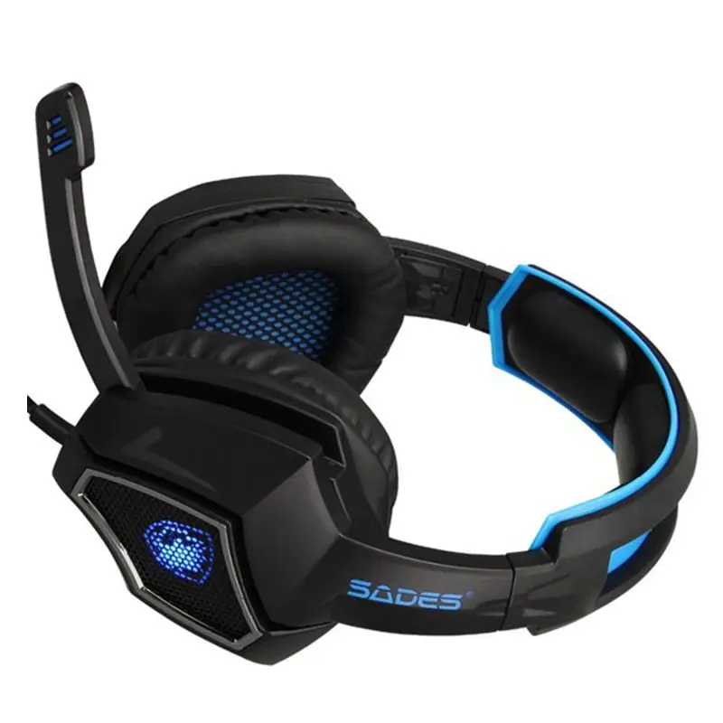 Игровая гарнитура SADES Spirit Wolf USB 7 1 Surround Sound проводные наушники с микрофоном