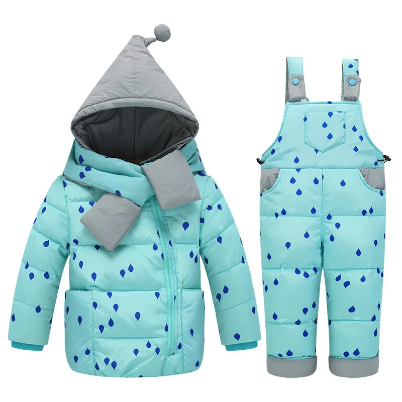 Newbron Baby Boy Одежда Наборы Зимние Детские Snowsuit Детская Вниз куртка Комбинезоны