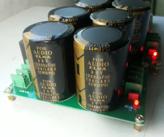 Комплект Усилителя ELNA 80V10000UF gold 35A выпрямительная плата фильтра питания|Усилители