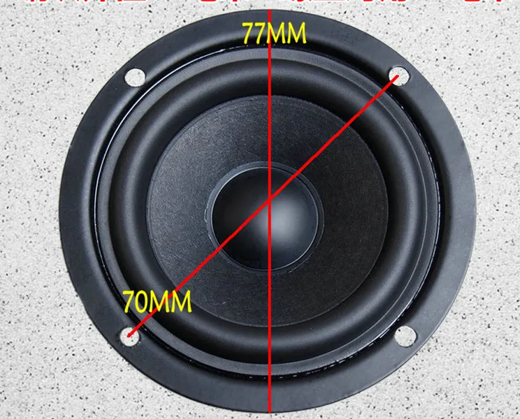 Высокопроизводительный 2 5 дюймовый hifi fever полный частотный DIY динамик 4 Ом 6 8