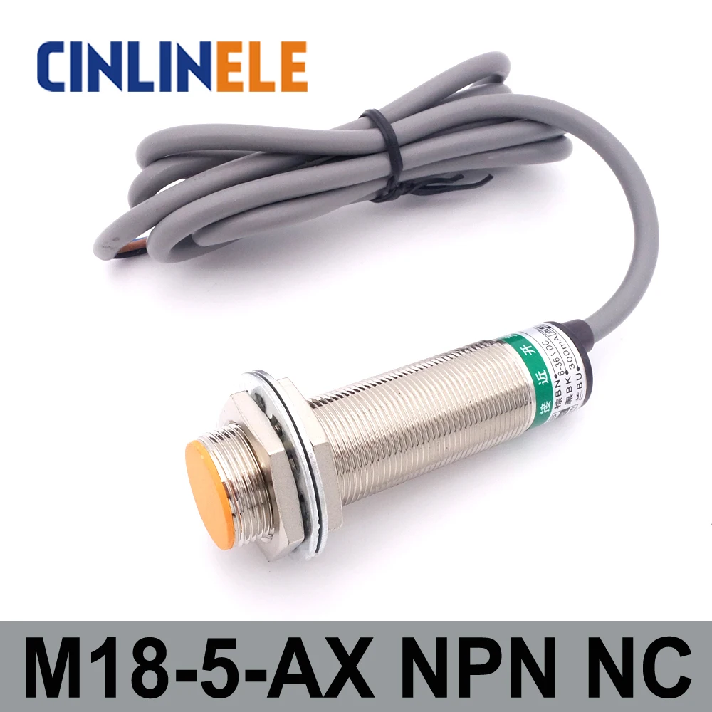 Индукционный индукционный датчик приближения постоянного тока NPN NC M18