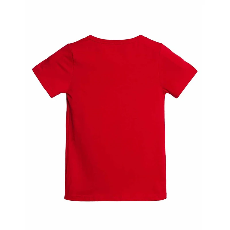 Летняя однотонная черная футболка детские красные футболки с короткими рукавами