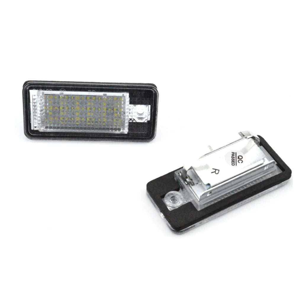 2 шт. белый 18 LED 3528 SMD номерные знаки лампы для AUDI A3 8P A6 4F Прямая поставка|Сигнальная