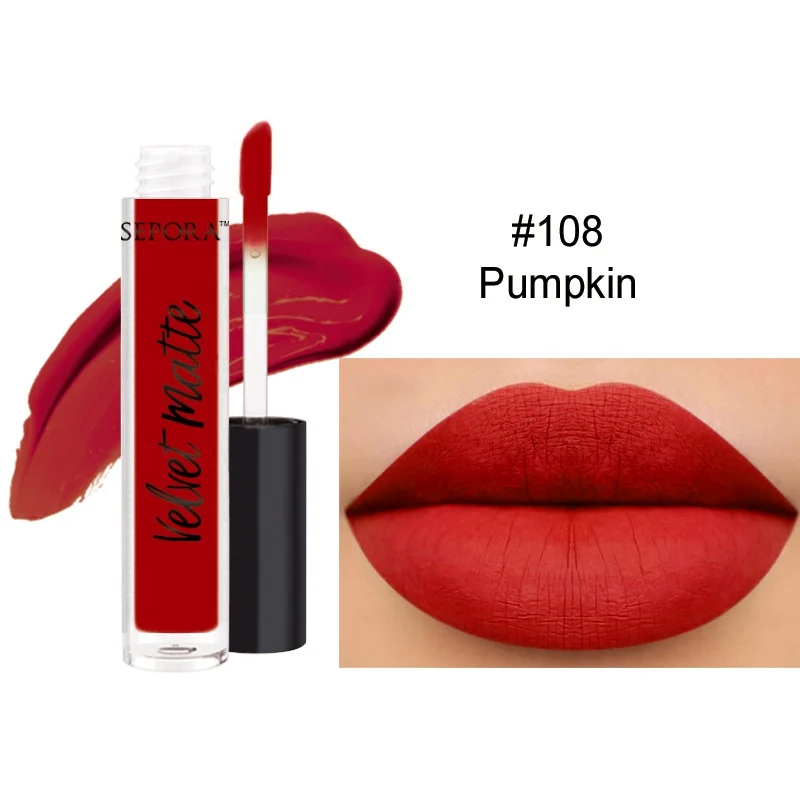 Natural Liquid Lipstick Cosmetics Lips Gloss Long Lasting Lips Colors Matte Lipstick Makeup Pigment