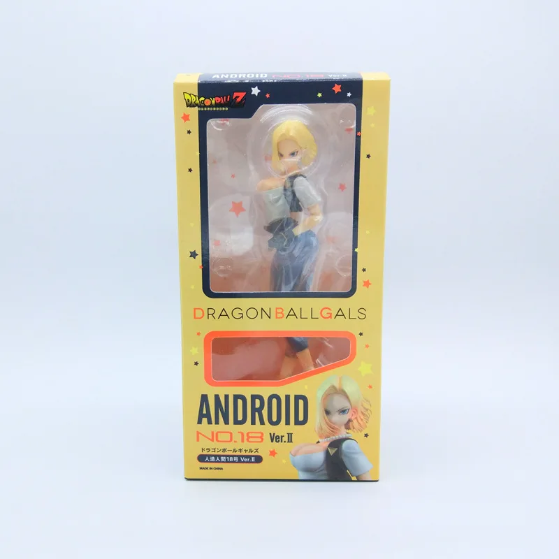 Huong Anime 22CM Dragon Ball Z Gals Android NO.18 Ver.II PVC Action Figure Collectible Model Toy | Игрушки и хобби