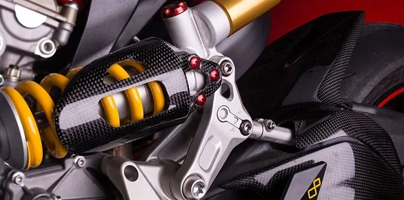 Для Ducati 1299 1199 899 959 Полный углеродного Волокно 100% твил шок крышкой весной и пятки