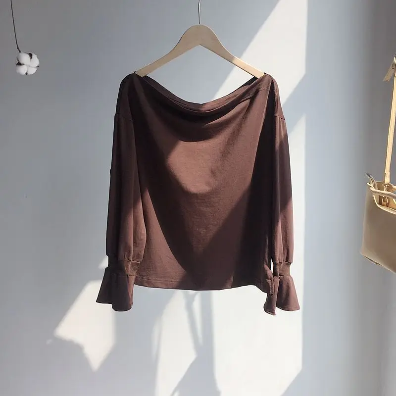 Повседневная одежда Женская 2018 Весенняя модная повседневная футболка Топ