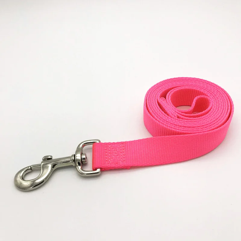 Pink Поводок для собак XS, s, m, l, большой, большой, средний, маленький, поводок для собак, ходьба, беговые поводки, поводок из нейлона, мягкая удобная веревка для собак, кошек, щенков - Цвет: Pink