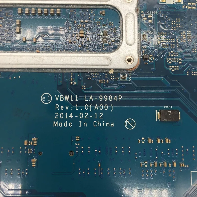 CN-01CFYT 01CFYT CN-0W6XCW 0W6XCW W6XCW VBW11 LA-9984P With SR16Q I3-4010U CPU FOR DELL 3737 5737 Laptop Motherboard 100% Tested |