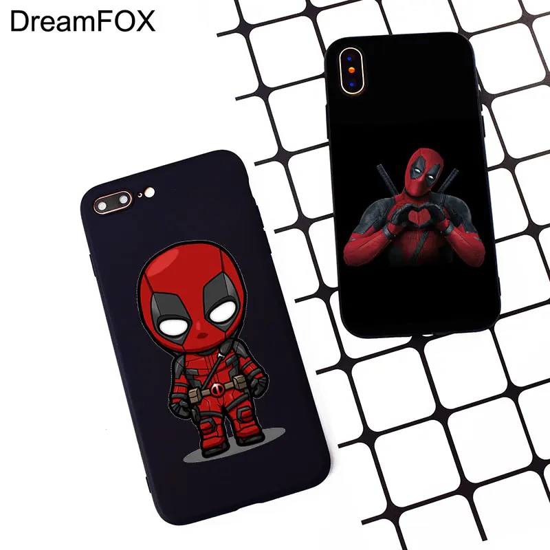 M492 Funny Deadpool Black Soft TPU Silicone Case Cover For Apple iPhone 11 Pro XR XS Max X 8 7 6 6S Plus 5 5S 5G SE |