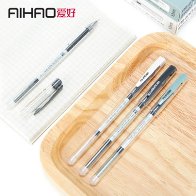 AIHAO бренд студентов в 0 5 мм все иглы войлочные ручки контракт нейтральная черная