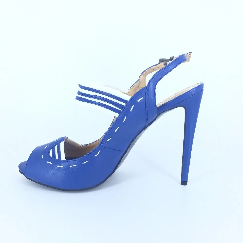Женские сандалии на шпильках в простом стиле летние модельные туфли высоком