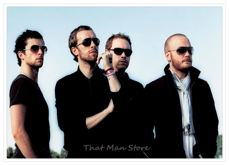 Coldplay рок постер музыкальной группы четкое изображение наклейки на стену украшение дома хорошее качество печатает белая крафт-бумага 42x30 см