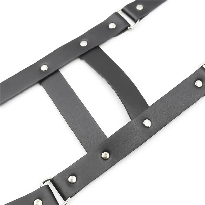 BD/SM Men's Sexy Lingerie Bondage PU Leather Adjustable Belt Chest Harness Punk Gothic Costume Cosplay Adult Exotic Sex Toys |
