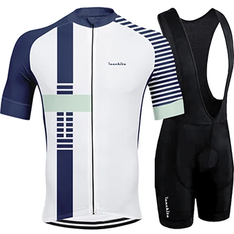 SETS 06 Ropa ciclismo hombre Runchita Велоспорт Джерси с коротким рукавом комплект одежды для велоспорта открытый mtb ropa ciclismo велосипед наборы одежды - Цвет: SETS 06