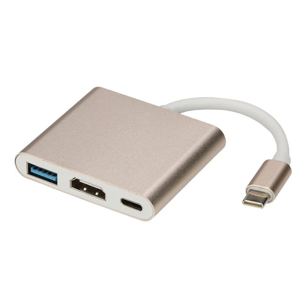 Новый Тип C к 4K HDMI USB 3 0 зарядный концентратор адаптер USB-C 1 конвертер для Macbook