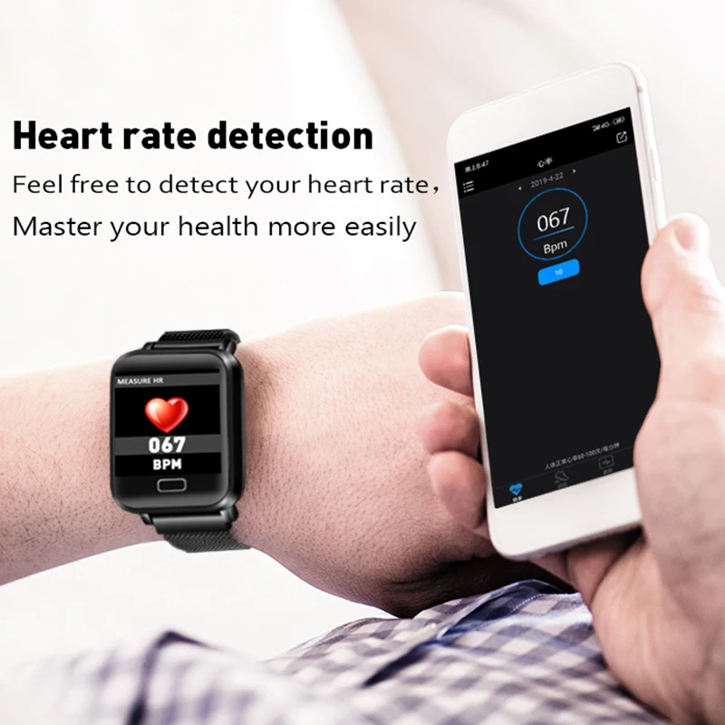 LIGE Fitness Tracker Waterproof IP67 Blood Pressure Smart Bracelet Bluetooth Calories Sport Wristband for iOS Android Band | Электроника