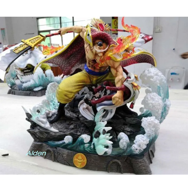 2" Статуя ONE PIECE бюст Белоуса Пираты Карибского моря-Длина портрет Эдвард Ньюгейт анимационная фигурка GK модель Ящик для игрушек 50 см Z1121
