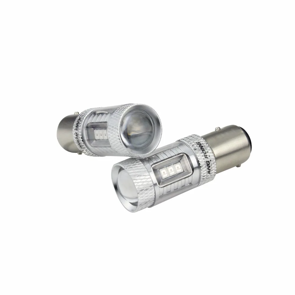 ANGRONG 2 красный 380 P21/5 W 1157 BAY15d Лампа 15W SAMSUNG светодиодный индикатор задний противотуманный задний стоп-светильник(CA261x2