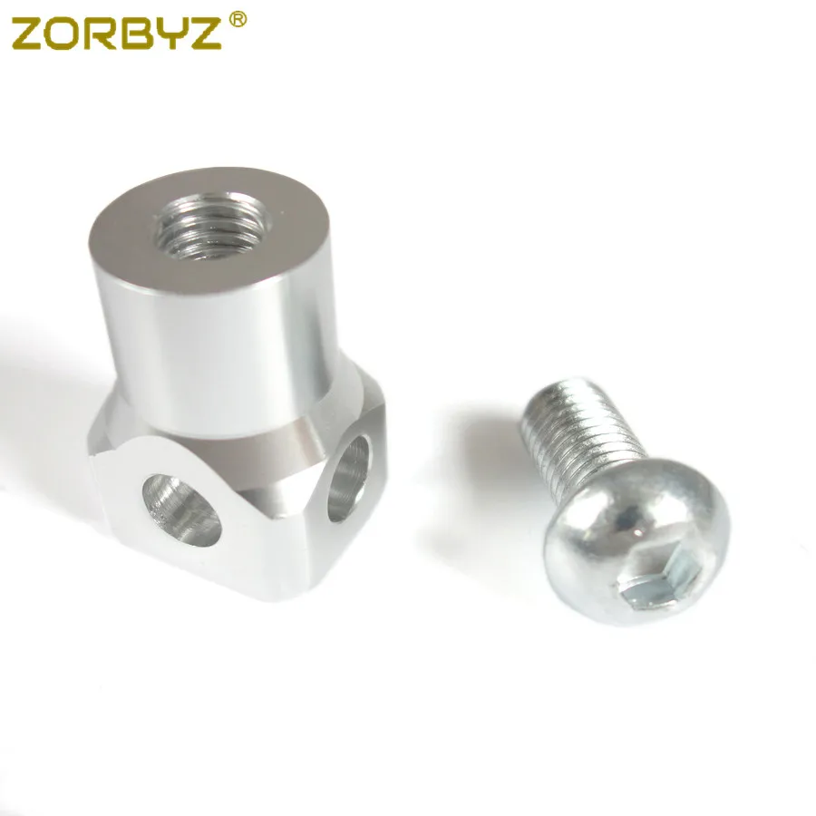 ZORBYZ серебристый Нижний Кронштейн для фары мотоцикла держатель кронштейн