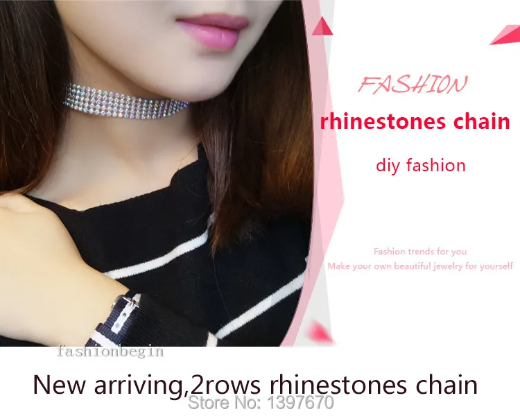 1 ярд 2-рядная ss6 ss8 ss12 ss16 crystal clear/AB Стразы Золотой/посеребренный Кубок коготь Тесная цепь шить на Diamantes лентой отделка