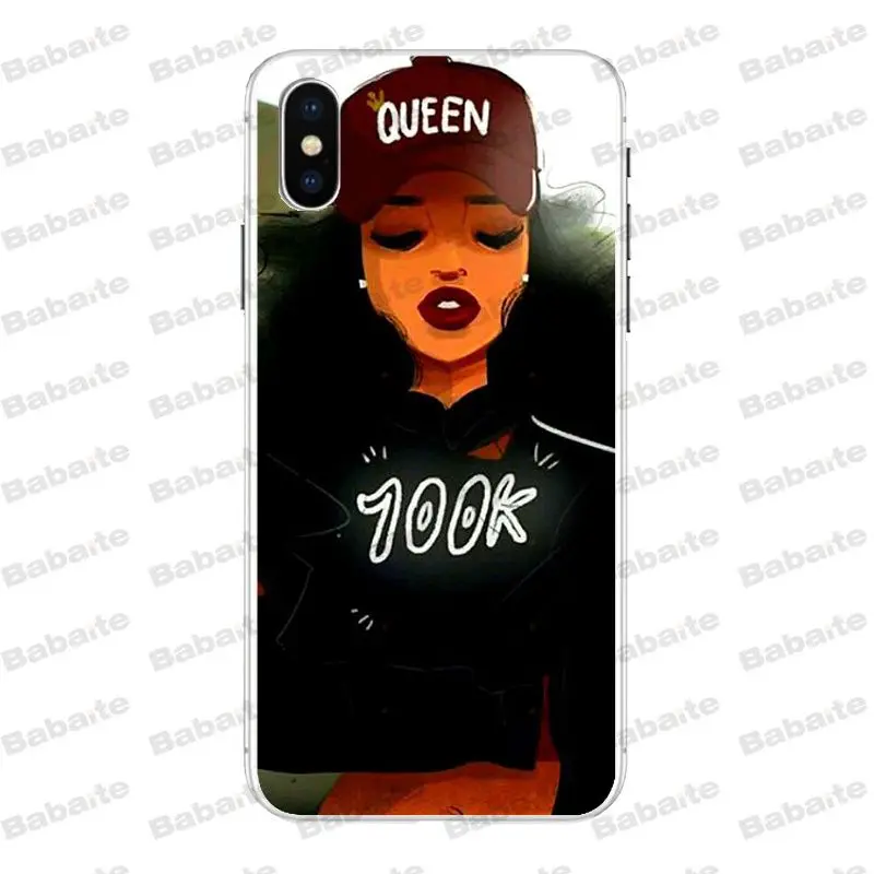 A10 Babaite queen афро меланин поппин черная девушка телефон чехол для iPhone X Xs Xr XsMax 7 7plus 8 8plus 6 6s 5 5S SE 11 11pro 11promax - Цвет: A10