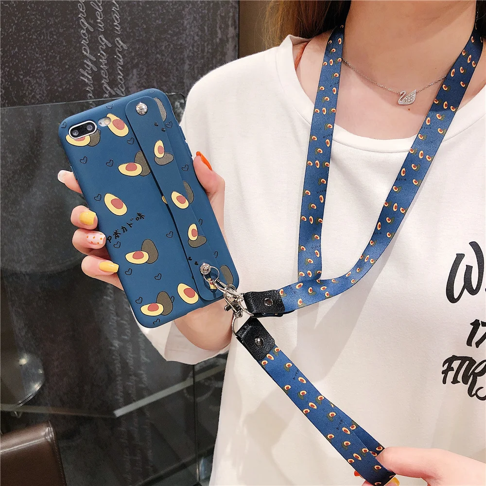 Чехол для телефона с ремешком на запястье iPhone X XR XS MAX силиконовый чехол ярких