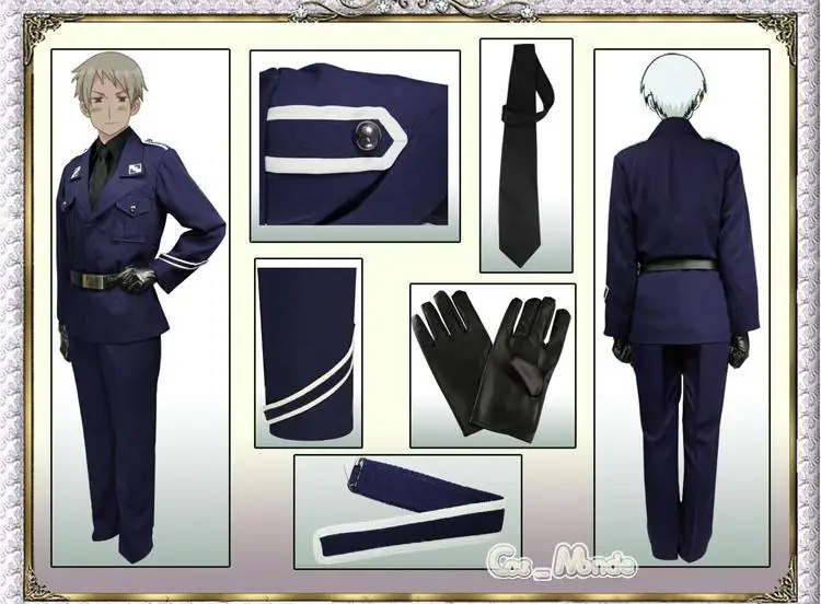 Военная форма Axis Powers Hetalia APH Пруссия карнавальный костюм|cosplay costume|uniform cosplaymilitary