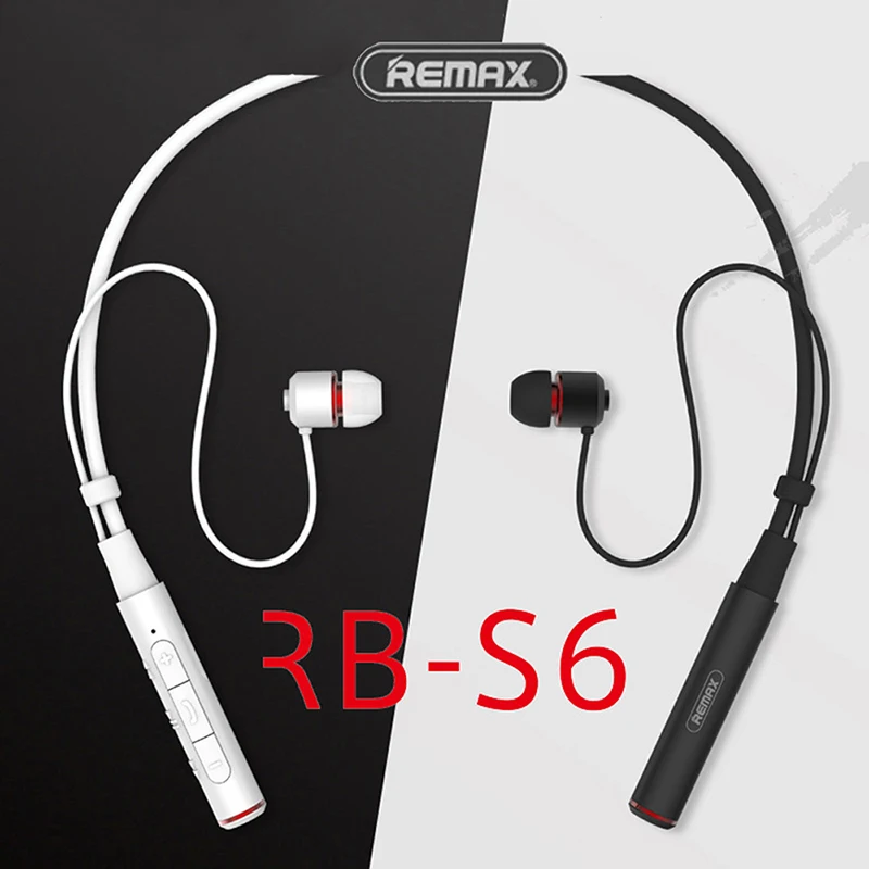 Remax RB S6 спортивные наушники с шейным ремешком Bluetooth беспроводные стерео