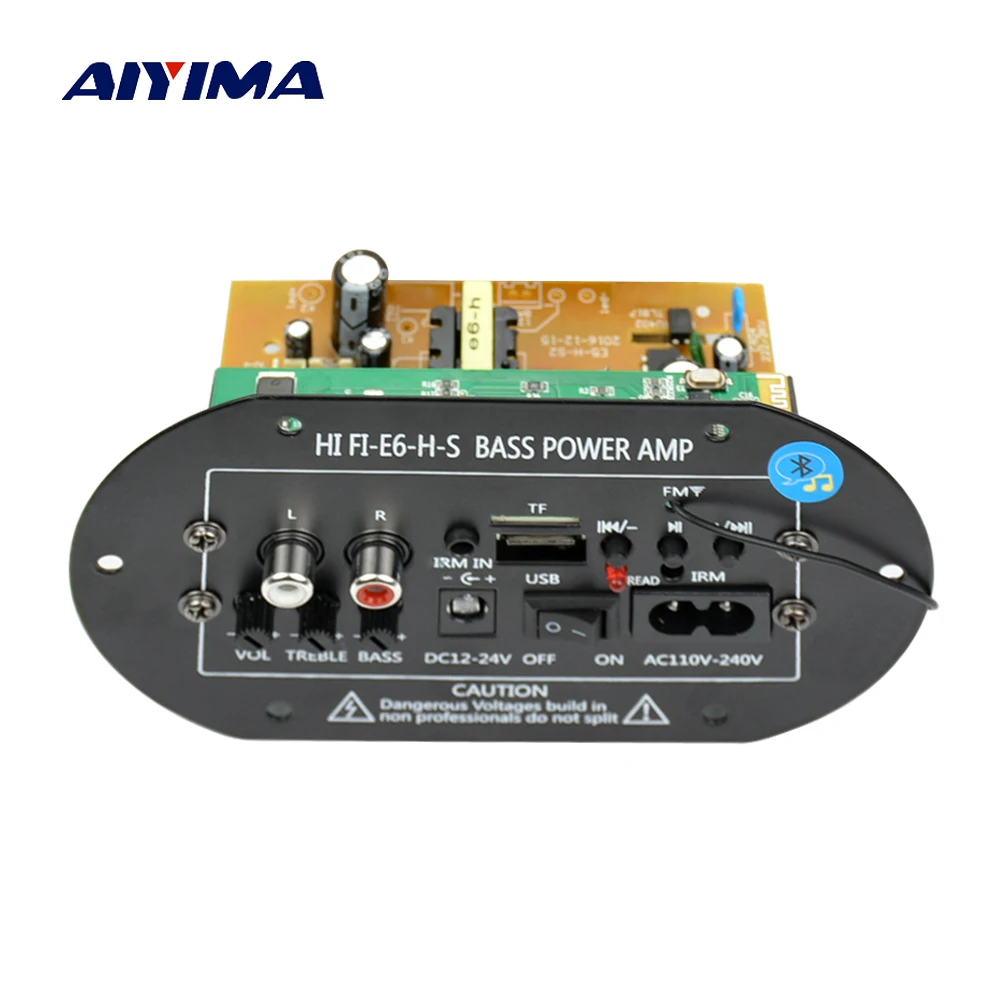 Aiyima Bluetooth Усилители домашние доска USB FM Радио TF декодер DIY автомобильный сабвуфер