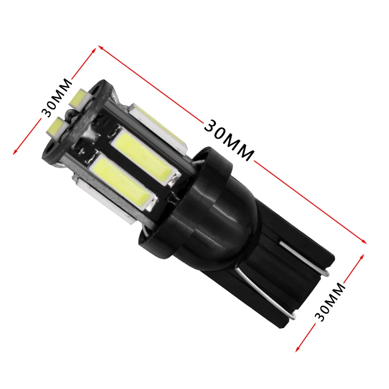 1 шт. W5W 10 7020 SMD автомобильный T10 светодиодный 194 168 сменный клиновидный обратный