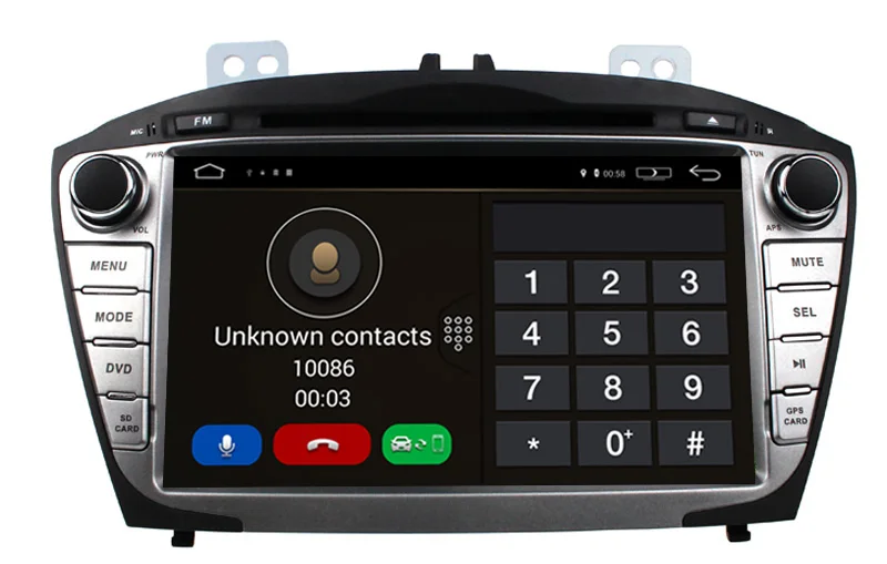 8 &quotHD 1024*600 Восьмиядерный Android 5 1 автомобильный DVD подходит Hyundai iX35 Tucson 2009-2015
