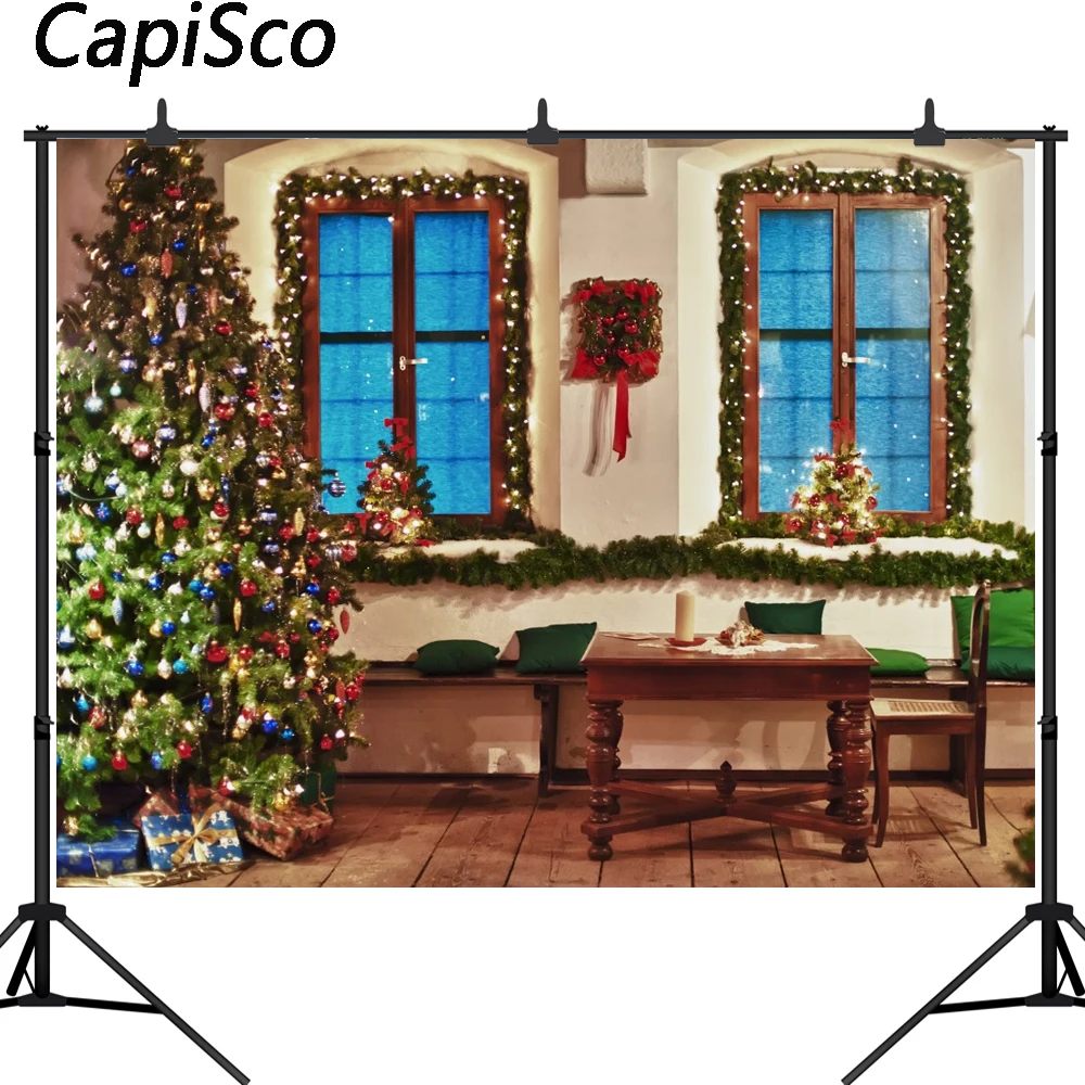 

Capisco Christmas tree photography backdrops family photography background party photo background photo studio thin vinyl props