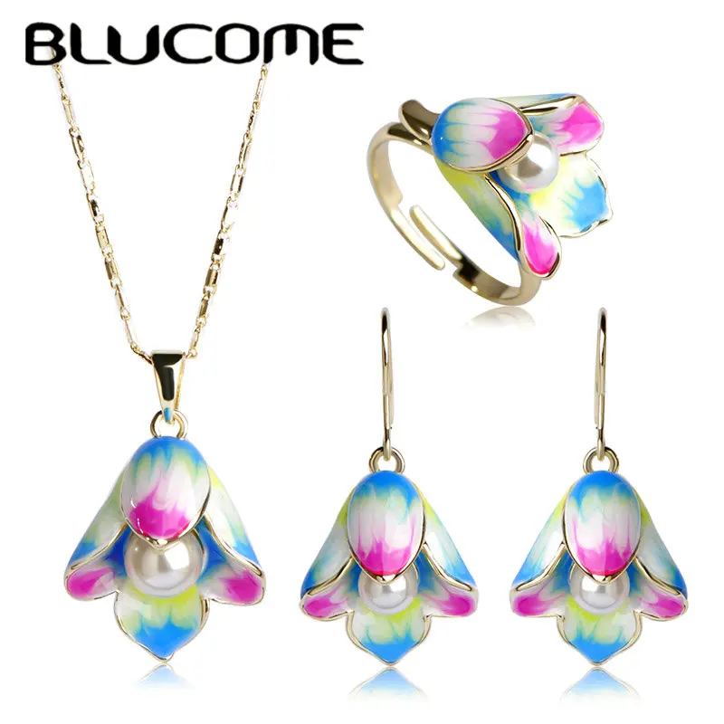 Эмаль Blucome эпоксидные Esmaltes набор ювелирных изделий из искусственного жемчуга