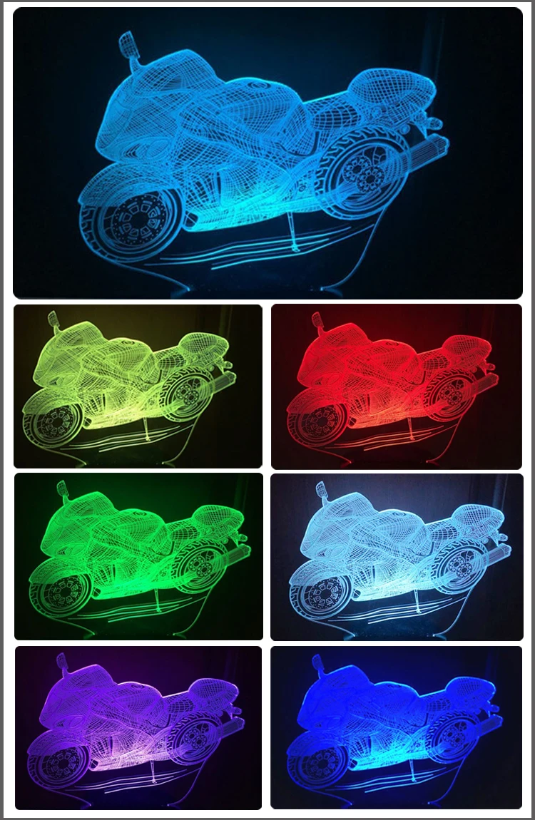 Новинка Сенсорный 3D Led Ночные Огни для Детей Подарки На День Рождения Свадьба