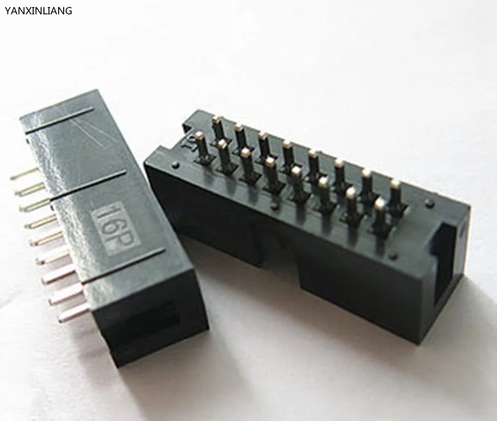 20 шт. шаг 2 54 мм 2x8Pin DC3 16 Pin прямой штыревой кожух PCB IDC разъем коробка заголовок|header