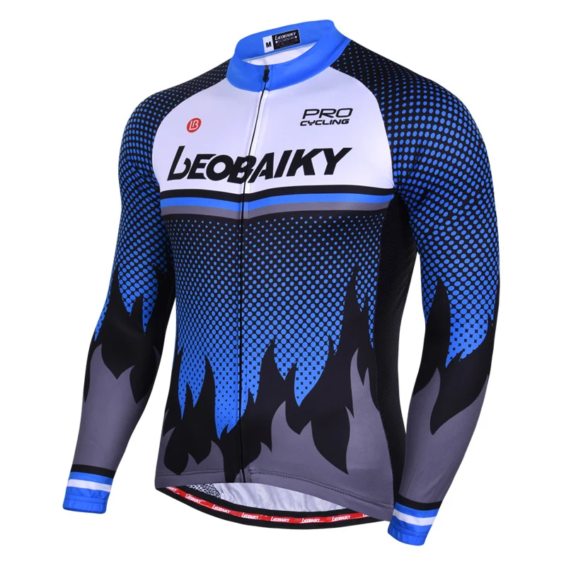 jersey blue Бренд Pro Team Велоспорт Джерси набор Мужская осенняя одежда с длинным рукавом для велосипеда мягкая одежда для горного велосипеда Mtb Аксессуары для велосипеда - Цвет: jersey blue