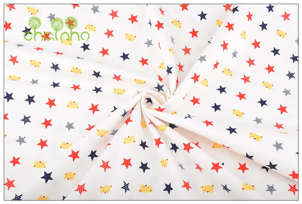 Chainho, 8 шт./лот, серия Merry Christmas, саржевая хлопковая ткань с принтом, Лоскутная Ткань для шитья и шитья, материал для детей и малышей
