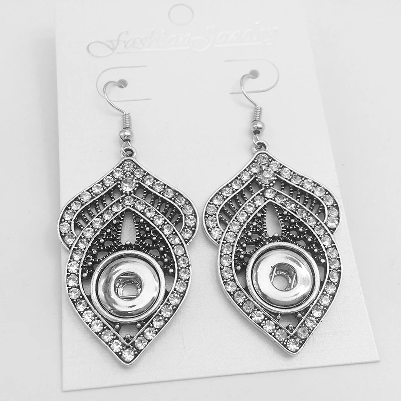 XH622 новые кнопки серьга в виде ожерелье (fit 12 мм снимки)|snap button earrings|snap earringsearring snap |