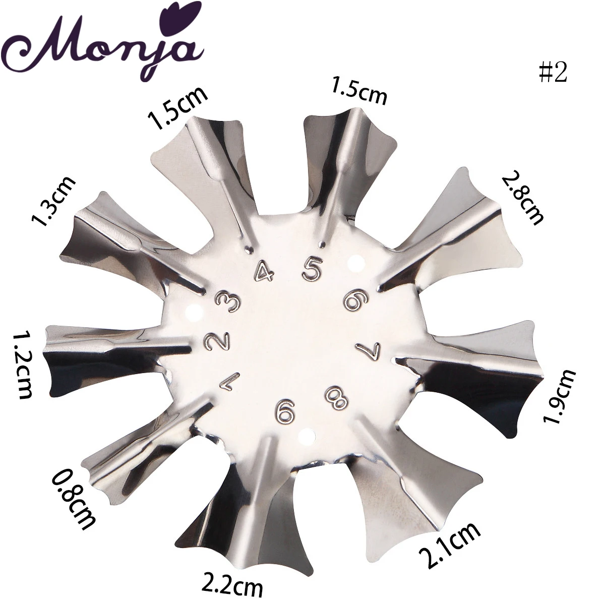 Металлический трафарет Monja для дизайна ногтей резак по краю с французский