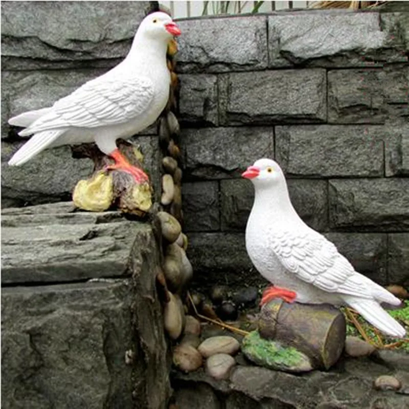 

Resin bird crafts, simulation dove, garden decorations, garden landscape decoration