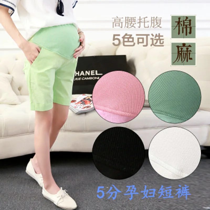 Хлопковые шорты для беременных летние одежда больших размеров 4XL Одежда
