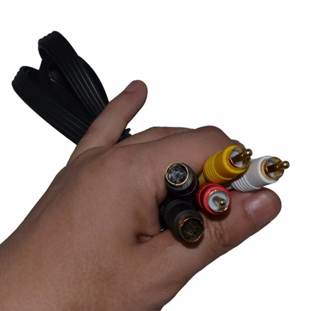 Новый позолоченный штекер s видео AV RCA Аудио Видео шнур кабель для SEGA Saturn SS|cable