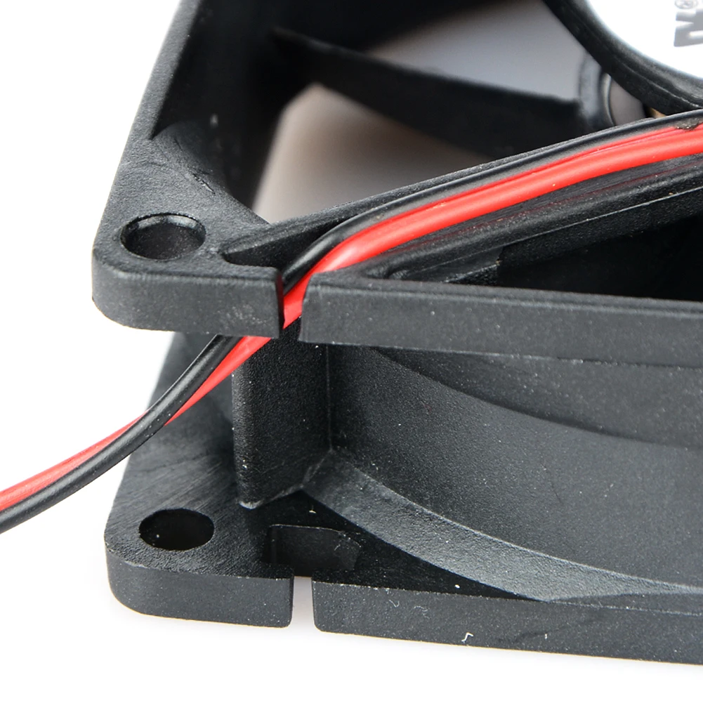 1 шт. 2 Pin DC 24V 80x80x25 мм 8025 двойной шариковый вентилятор двигателя постоянного тока 80 мм x 25 мм PC чехол Процессор бесщеточный процессорный кулер(8 см